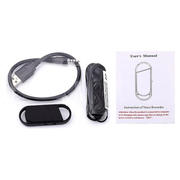 Mini keychain voice recorder
