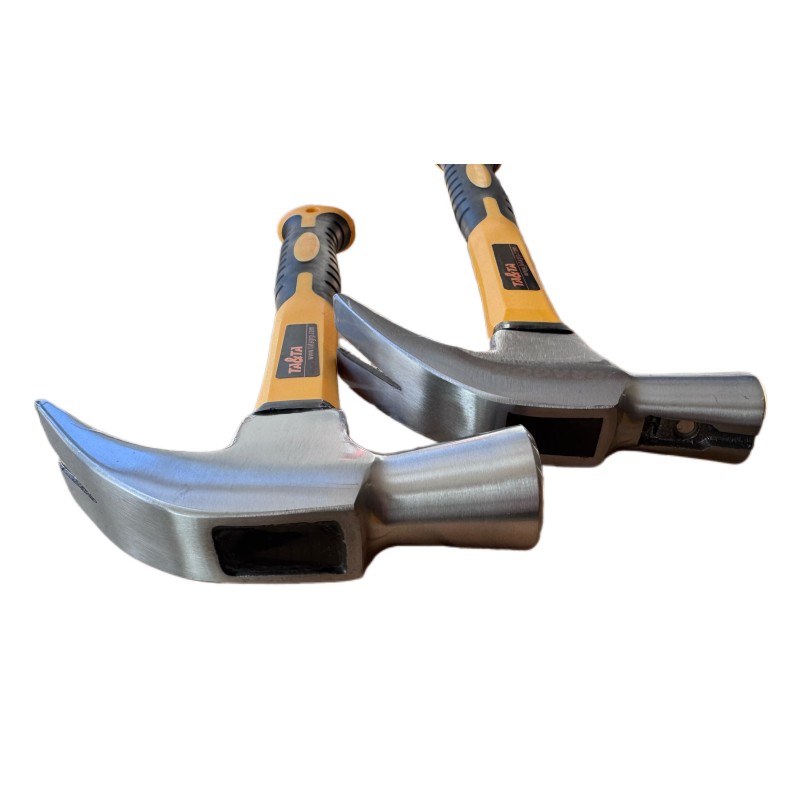 Claw hammer with fiberglass handle