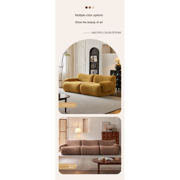 Custom Minimalist Sectional Corner Sponge Sofa Vacuum Compressed Sofa Set Three-Seat Modular Sectional Living Room Could Couch