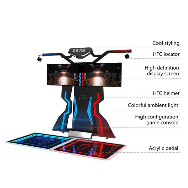 Development VR System Easy Operate VR Shooting Game Machine with Max Capacity 600kg
