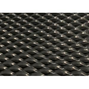 China 1.8m Width Diamond Black Expanded Metal Mesh Powder Coated Aluminum on sale