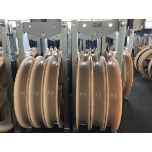 Three Nylon Sheaves Conductor Transmission Line Stringing Blocks