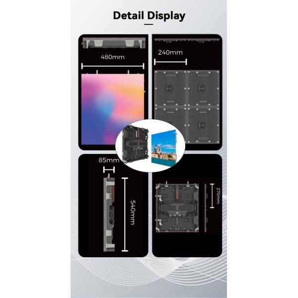 Hospitality Interactive Outdoor LED Display Movable Video Wall ODM