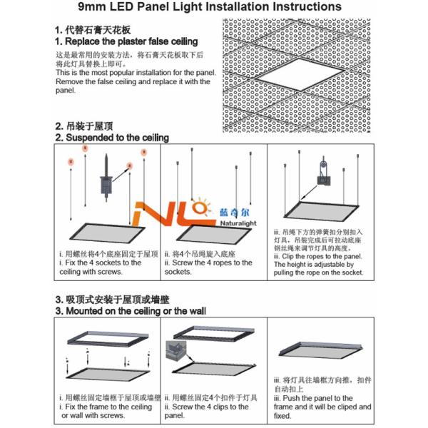 CE ROHS 600x1200mm down lighting