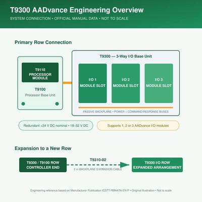 ICS Triplex T9300 AADvance 3-Way I/O Base Unit for SIL 3 Safety Systems