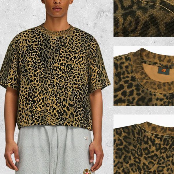 Customized Crop Oversized Short-sleeved Men's T-shirt Camouflage Pattern Blank Breathable Quick Dry Knitted 2026 New Style