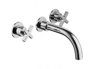 China Bathrooms Concealed Wash Basin Mixer Chrome Polished Brass on sale