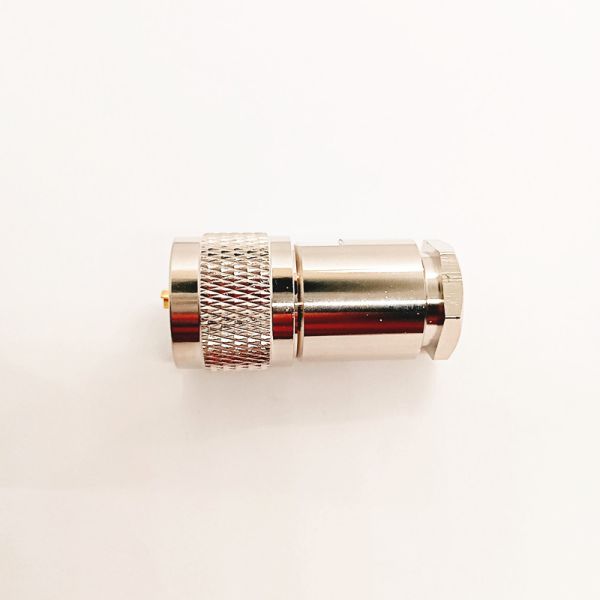 Clamping Type RF Connector UHF / SL16 / PL259 Male Type Connector For LMR400 Coaxial Cables