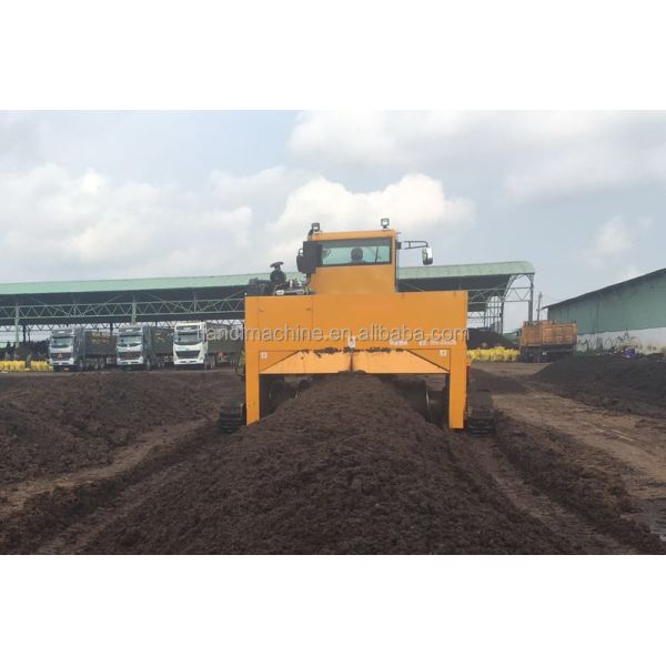 Manufacturing Plant Crawler Type Organic Manure Fermentation Equipment Compost Turner