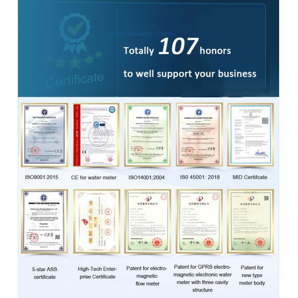 Utility Water Meter Lorawan Radio Module Smart Water Meter with App