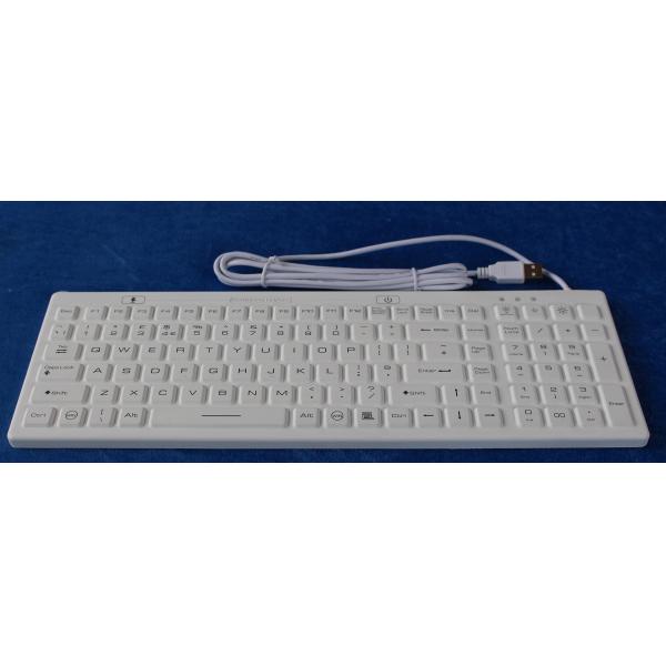 Silicone Rubber Backlit Medical Keyboard FCC Ruggedized