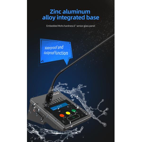 HUAIN Desktop Digital Wired Audio Video Conference Microphone System Professional Meeting Mic With Voting