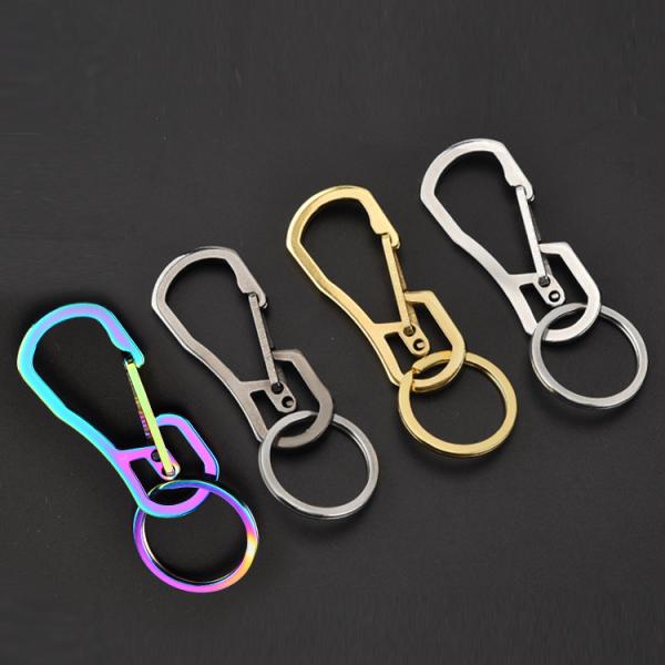 Seahorse stainless steel multi-functional carabine Titanium Hook Multifunction Camping Outdoor High Strength Titanium Carabiner