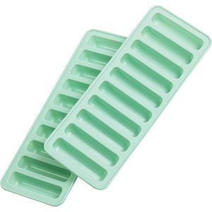 Wholesale Finger Shaped Silicone Mold 4 Packs 10 Cavities Rectangle Chocolate Bar Mold For Croquette, Dog Treats Crayons Ice from china suppliers
