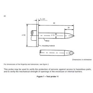 Wholesale Rigid Test Finger Probe HT-I07 For Hazardous Parts from china suppliers