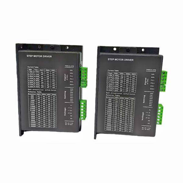 P860A DM860A Stepper Motor Driver with 8.4A Peak Current DC(24-110V) AC(18-80V) Voltage Range and 51200ppr Microstepping for Nema34 Motors
