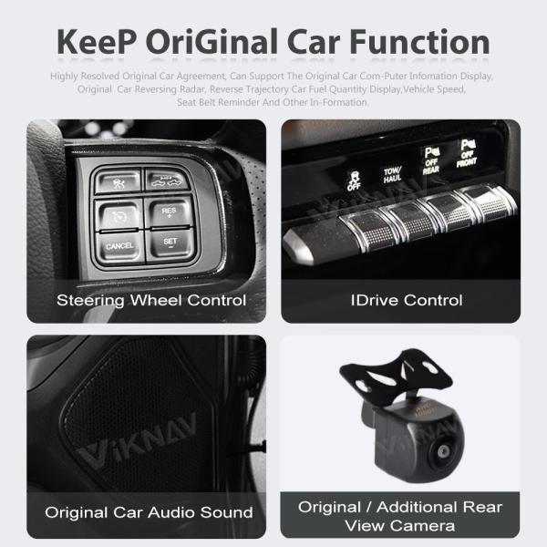 Viknav Car Radio For Dodge Ram (2020 2021 2022 2023) 11.8 Inch Android13 Auto Touch Screen GPS Head Unit Multimedia Play