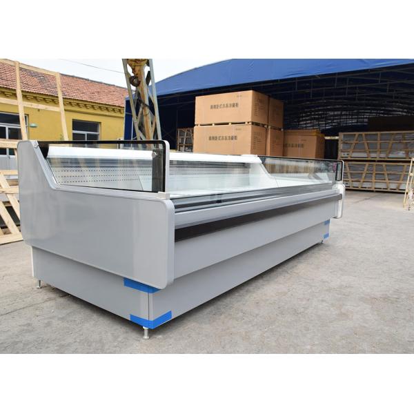 Open Top Self Service Counter Fresh Meat Chiller R290 Air Cooling