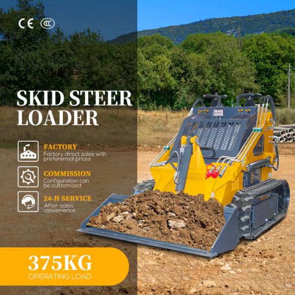 Small Crawler Loader Original Tracked Loader Skid Steer Loader for Indoor or Narrow Space
