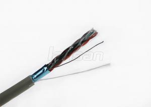Wholesale 0.57mm Solid Copper FTP Cat6 Lan Cable Pass Fluke Per link Plenum Rated Cable from china suppliers