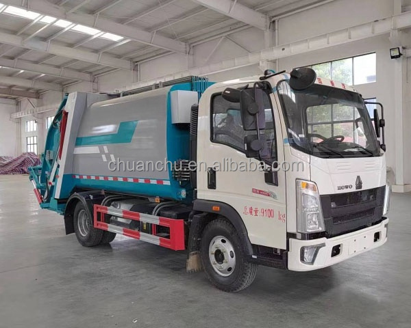 Diesel Fuel Type 8cbm Garbage Compression Truck for Sanitation and Compacted Garbage Collection