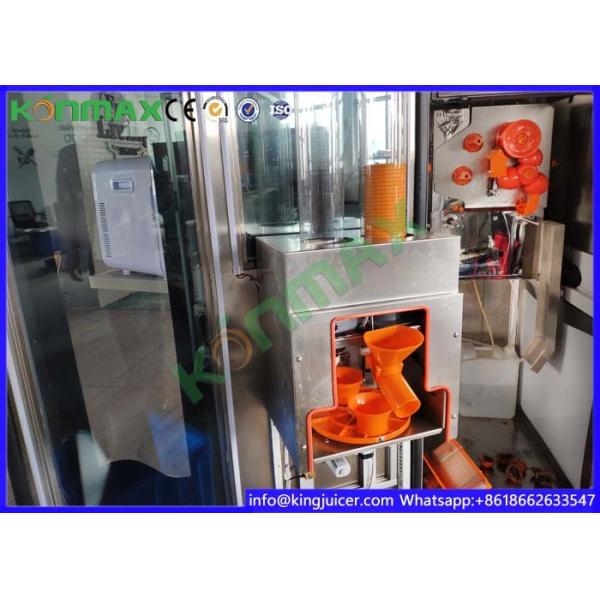 Ozone Sterilazation Orange Juice Vending Machine Apple Pay Credit Card