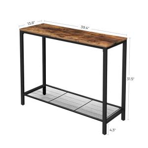 Industrial Console Table, Rustic Sofa Table, Particleboard Console Table,
