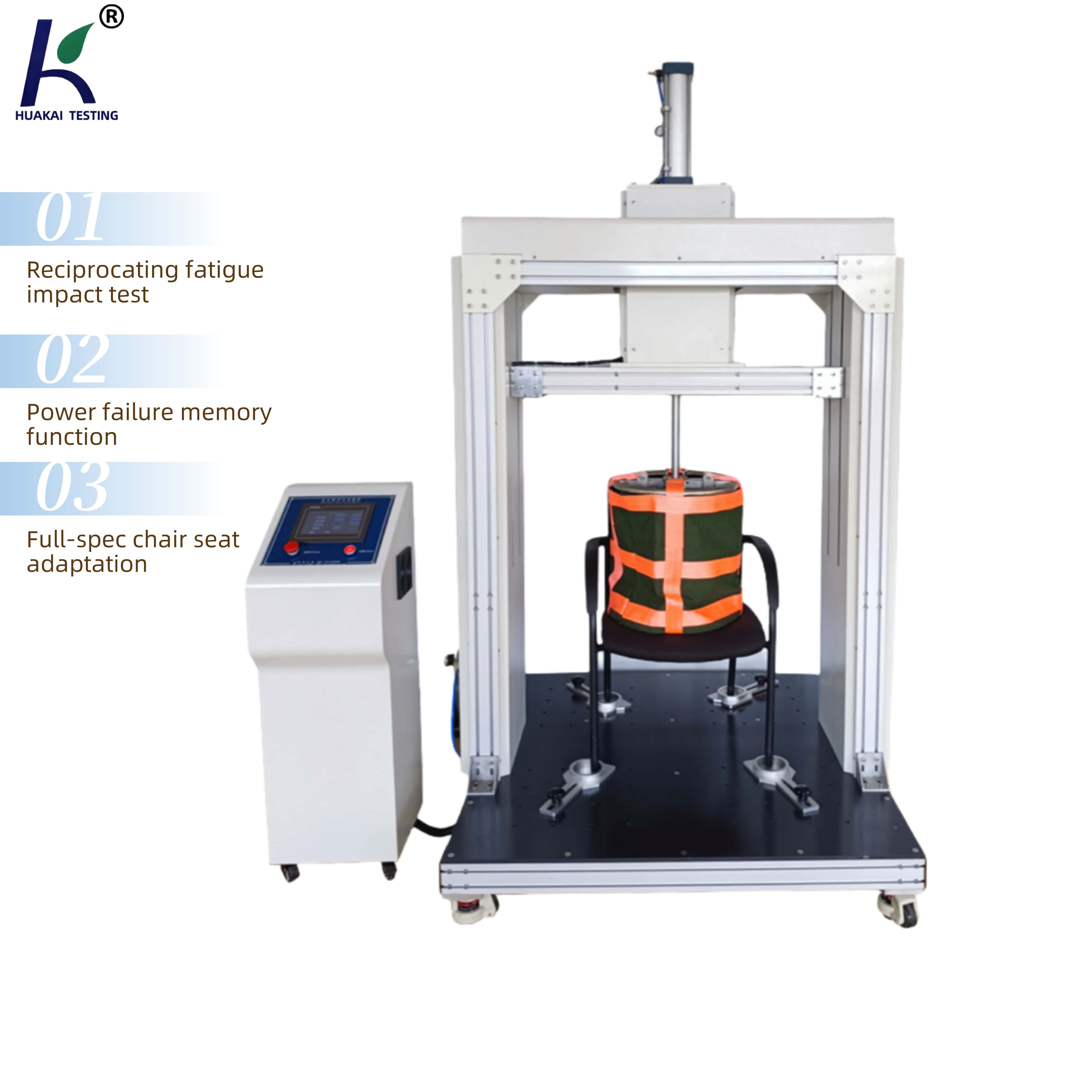 Chair Seat Impact Durability Tester | Furniture Testing Machine Automatic Office Chair Seat Surface Impact Tester