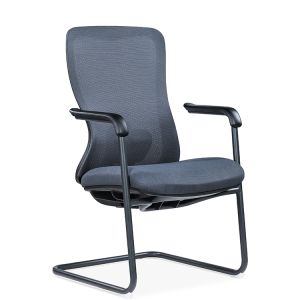 Foshan Factory Office Visitor Chair Non Swivel Mid Back Ergonomic Cheap