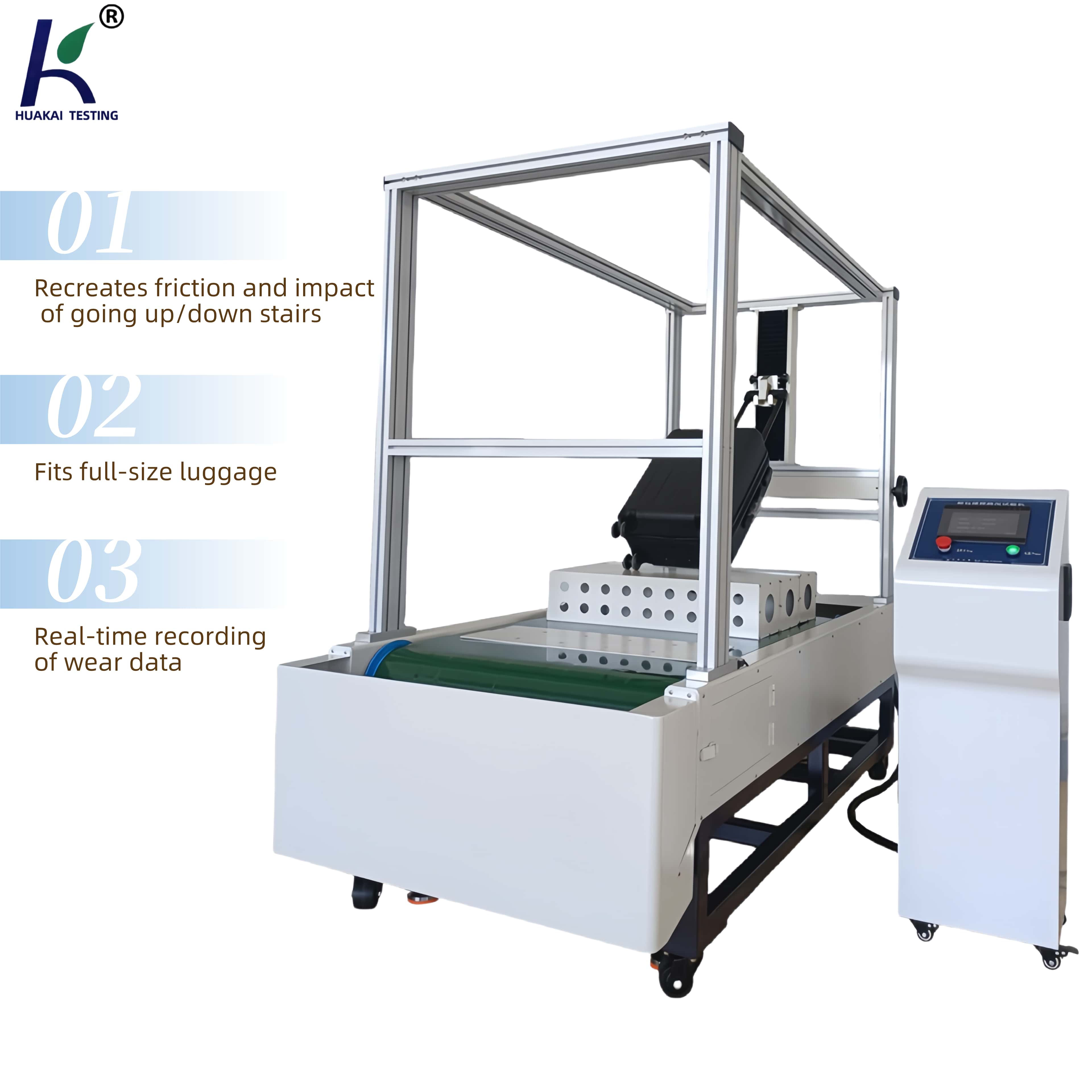 Simulated Step Suitcase Testing Machine Luggage Stairs Simulation Equipment