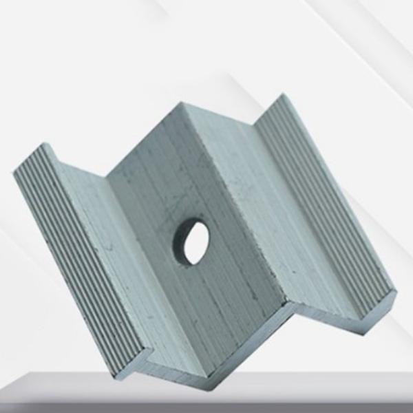 Screws Installation Solar Panel End Clamp Anodized Corrosion Proof