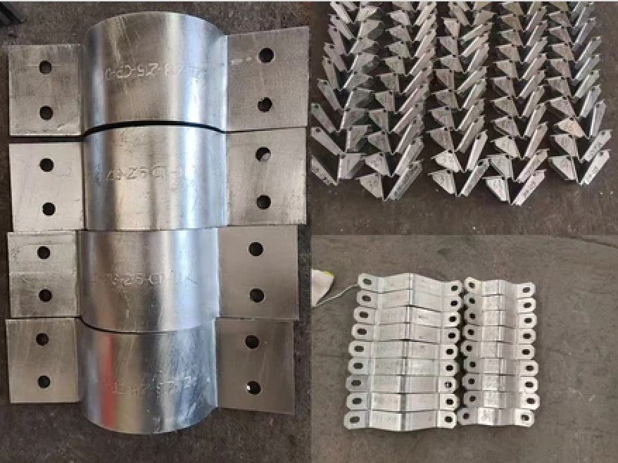 Hot Dip Galvanized Tower Strengthening Parts 5G Equipment Compatible