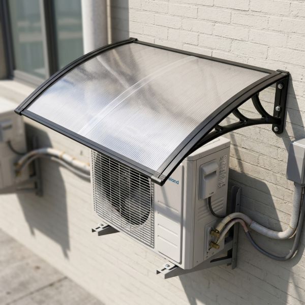Mannual Polycarbonate Window Awning With Transparent 2.5mm Polycarbonate Solid Sheet Or 5.0mm Polycarbonate Hollow Sheet Made From PC Materials Of