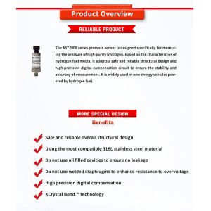 High Stability UNIVO Industrial Oil Pressure Transducers 0.5-4.5V Output 1-2Bar