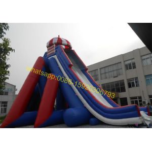Wholesale giant blue and red colours water slide from china suppliers