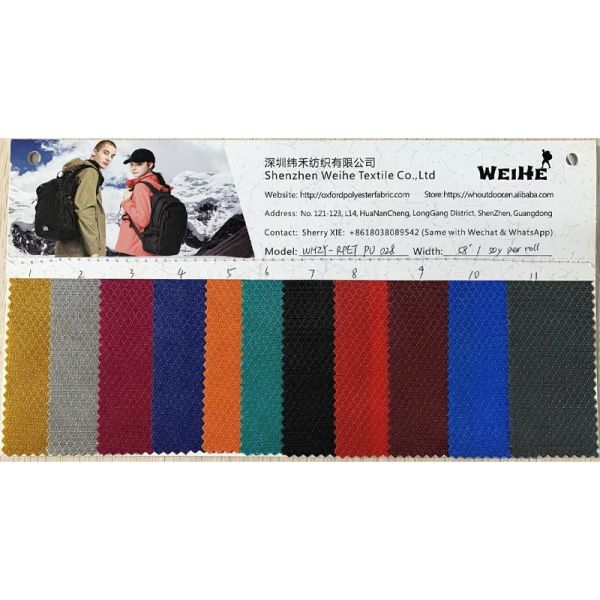 200D rPET Oxford Fabric | Diamond Grid Lightweight Recycled Polyester | Wholesale