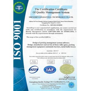 SHENZHEN  GOLDANTELL TECHNOLOGY CO.,LIMITED Certifications