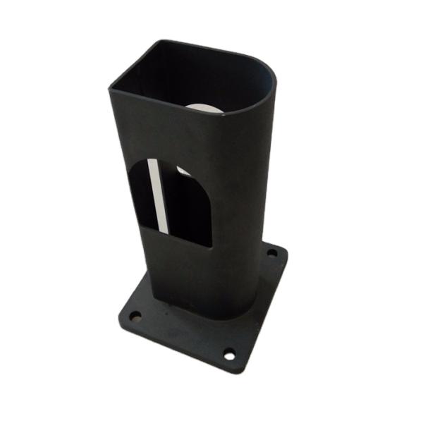 Powder Coated Metal Post Base for Composite Decking Polished Aluminum Construction