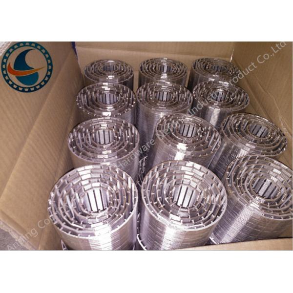 Welded Profile Wire Screen , Vee Shaped Wire Mesh Tube