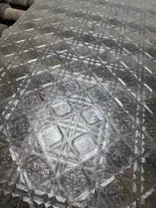 China Translucent Acid Etched Tempered Glass Acid Pickling Texture Pattern on sale