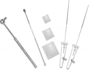 China Carbon Steel Stay Assembly Stay Rod Set With Plate Bow And Thimble on sale