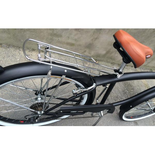 Hard Frame 26" Wheel Size Shimano 7 Speed American Rear Rack Men Beach Cruiser Bike