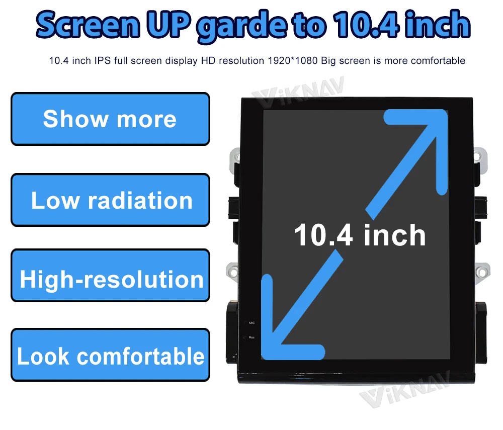 Viknav Car Radio For Porsche Macan (2010-2015) 10.4 inch Auto Vertical Screen Carplay GPS Navigation Multimedia Player