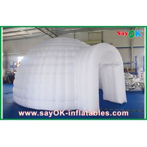 Buy cheap Led Lights Inflatable Air Tent , Diameter 5m Inflatable Dome Tent from wholesalers