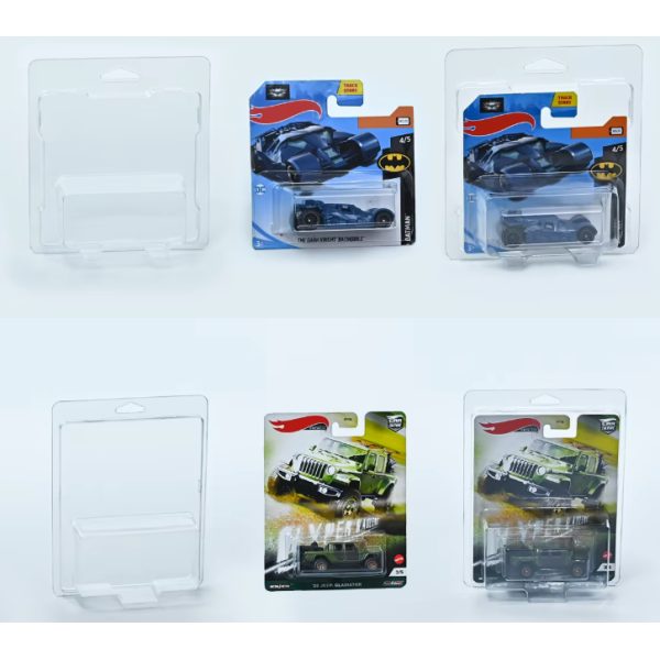 Customized Disposable Plastic Pet Clear Car Blister Protection Clamshell Packaging