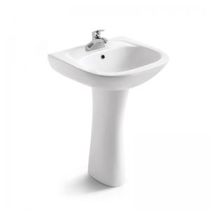 China ARROW FP3601 Freestanding Pedestal Basin , Ceramic Small Bathroom Sink Pedestal on sale