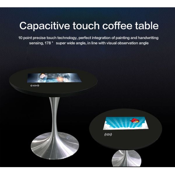 21.5 inch Waterproof school and office bar design lcd kiosk interactive touch screen table