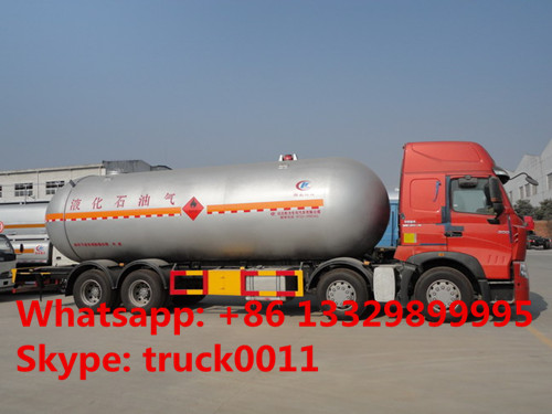 SINO TRUK HOWO brand LPG gas tank truck for sale, factory sale HOWO brand 35.5m3 bulk propane lpg gas tank truck