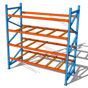 Wholesale Customized Size Narrow Aisle Beam Racking Steel Metal Shelves from china suppliers