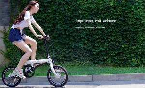 China Original Xiaomi High Speed Brushless Motor Mi QiCYCLE cheap electric folding bike on sale